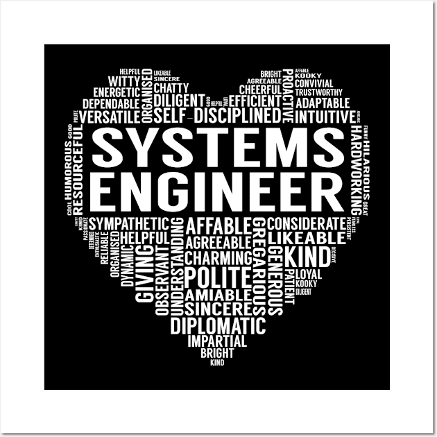 Systems Engineer Heart Wall Art by LotusTee